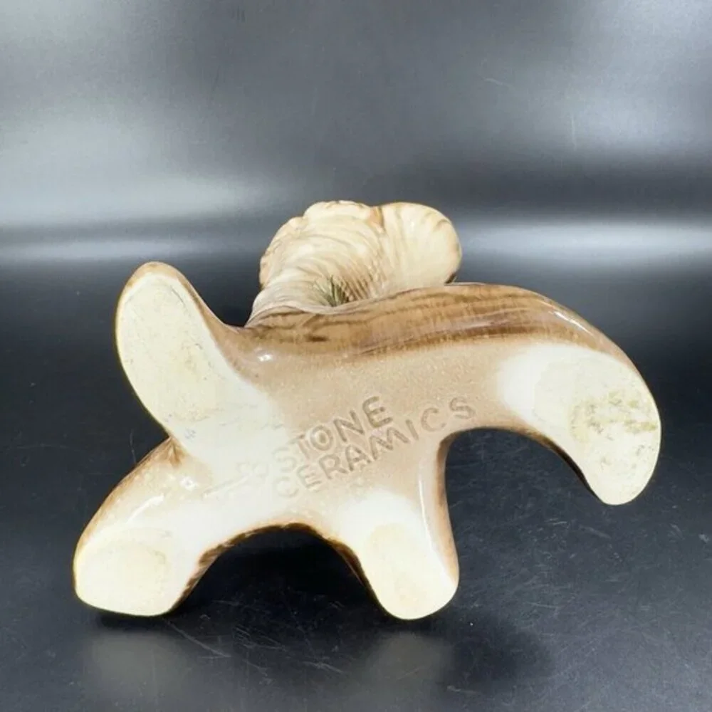 Vintage Keystone Ceramic‎ Tree Trunk Vase Made in USA Ceramic Vessel Marked Vtg